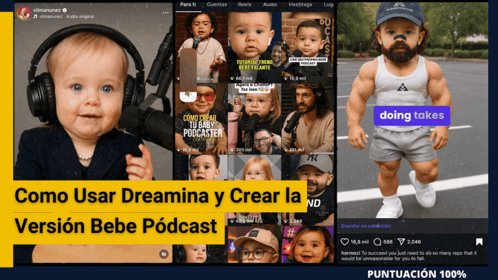 Como Usar Dreamina y Crear la Versión Bebe Pódcast