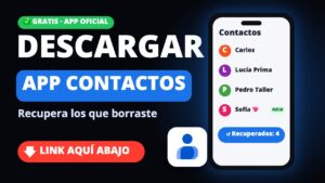 Descargar app para recuperar contactos borrados gratis