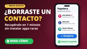 Cómo recuperar contactos borrados del celular